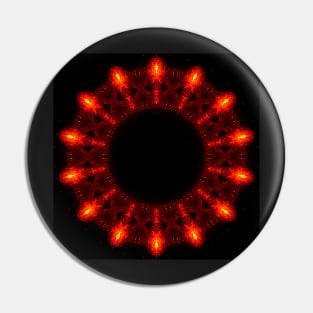 Ominous Red Kaleidoscope pattern (Seamless) 15 Pin