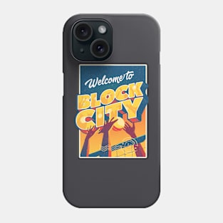 Welcome to Block City | Retro Volleyball Design Phone Case