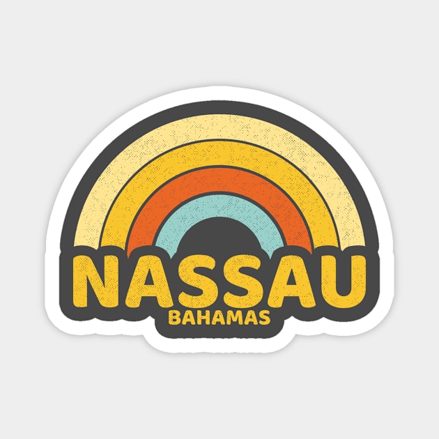 Retro Nassau Bahamas Magnet by dk08