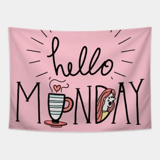 Cute Lettering Quote Monday With Character Design Tapestry