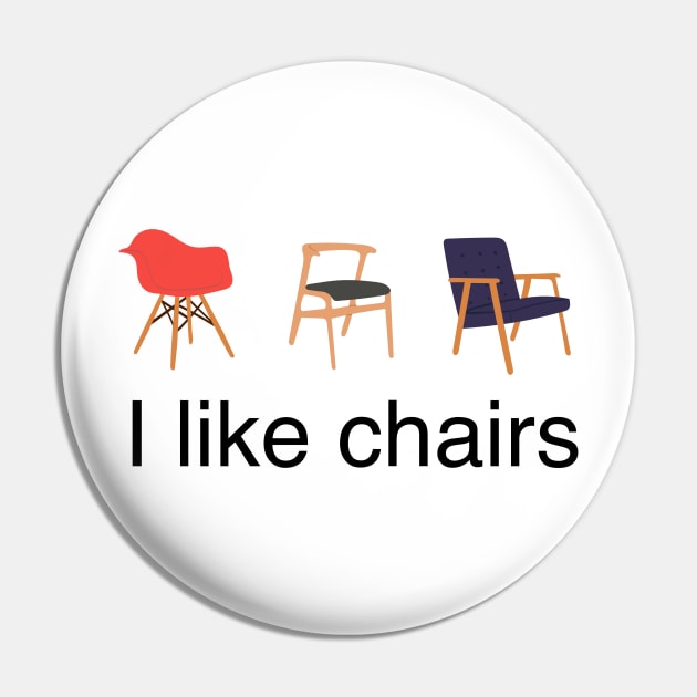 Mid Century Modern Chairs Design - Eames Retro Pin by Brunch Club