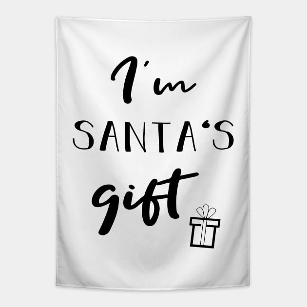 Santas Gift | Pregnancy announcement Tapestry by Die Designwerkstatt