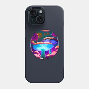 Magical glowing mushrooms Phone Case