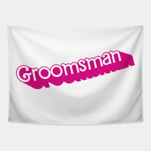 Groomsman Barbie logo Tapestry