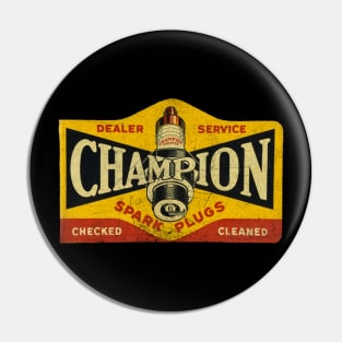 CHAMPION SPARK PLUGS VINTAGE SIGN Pin