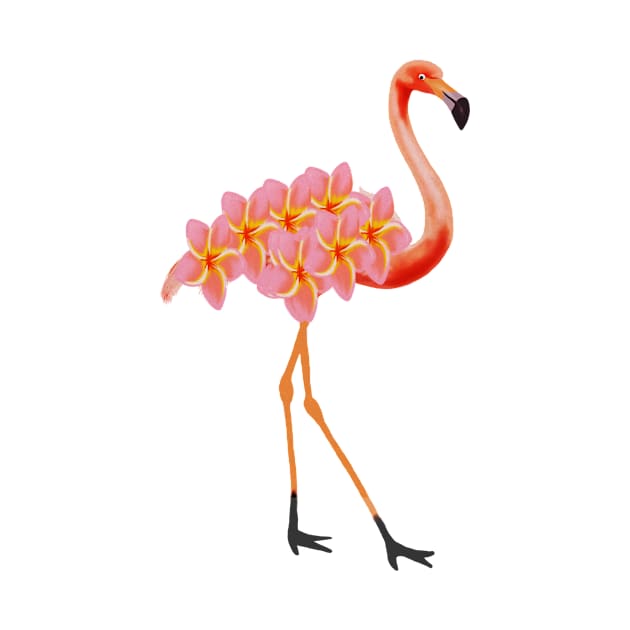 Flamingo Tropical Floral by dukito