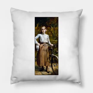 Cycling in Le Vésinet by Comerre Pillow