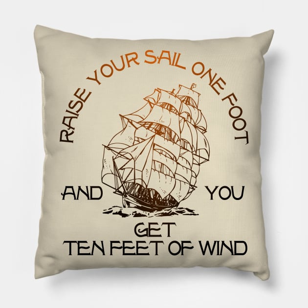 Sailing Sayings Pillow by hardcore repertoire