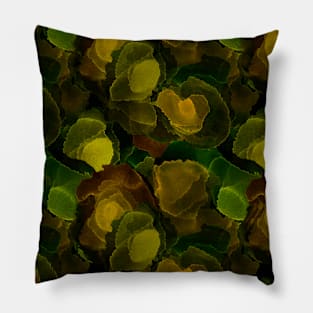 Watercolor Earth Tone Green Pillow