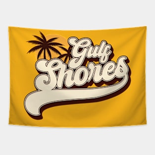 Gulf Shores Alabama, retro Vintage design colors Tapestry