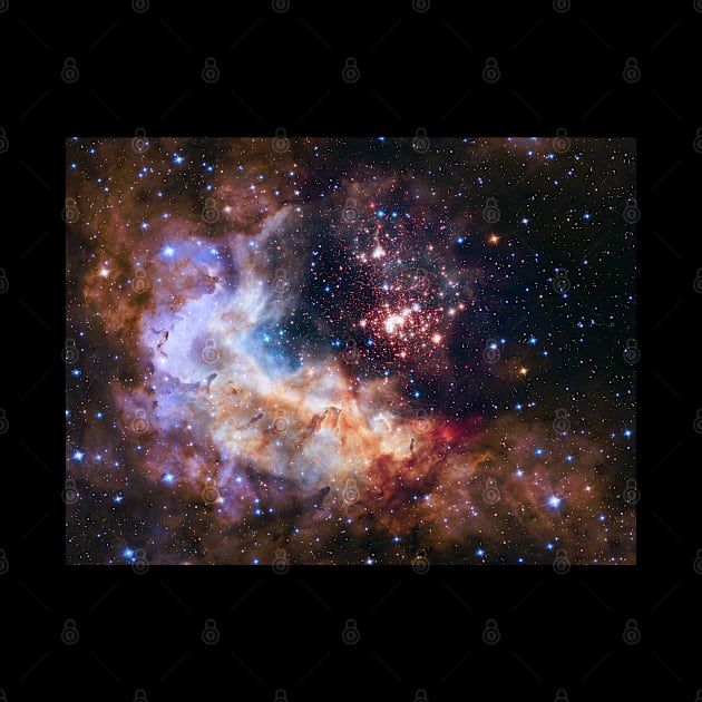 Hubble Celestial Fireworks Image of Star Cluster Westerlund 2 by Brasilia Catholic