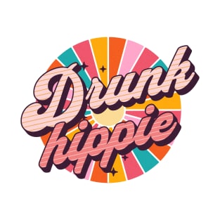 Drunk Hippie - Drinking Humor Christmas Gift For Hippies T-Shirt