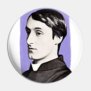 English Poet Gerard Manley Hopkins illustration Pin