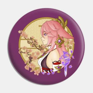 Yae Miko, Genshin Impact Pin