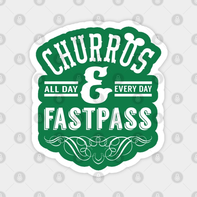 Churros and Fastpass Magnet by PopCultureShirts