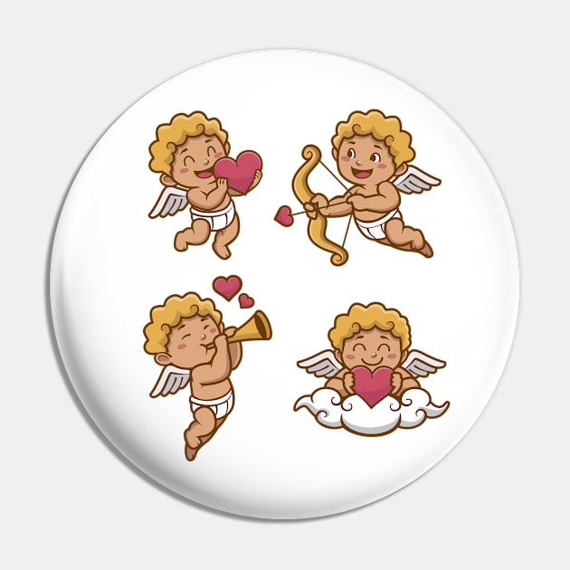 Cupid Angels Pin by Mako Design 