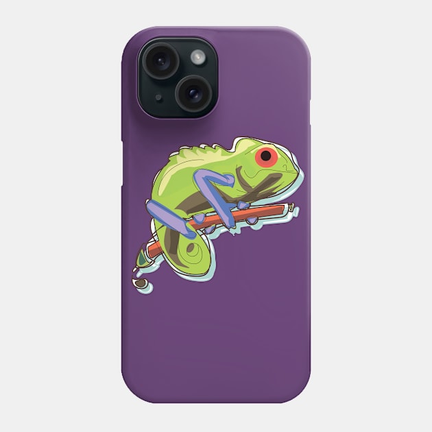 Lizard Phone Case by TeyaMeow