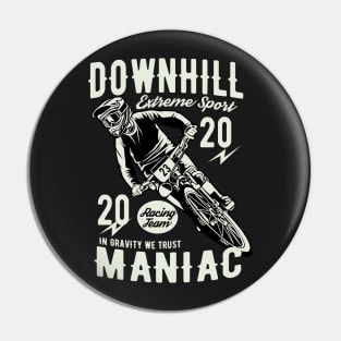 Downhill Moto Maniac Pin