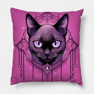 Siamese Pink Theme Pillow