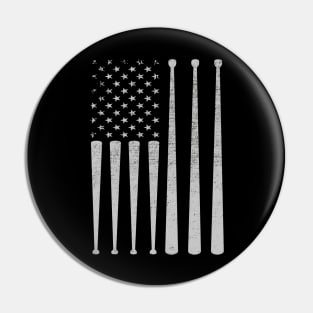 Drum sticks on a vintage American flag For Drummers Pin