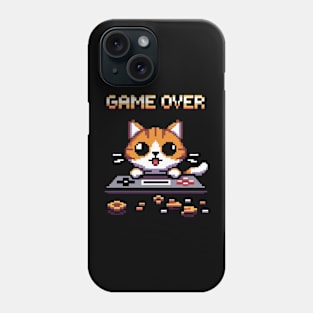 Game Over Cat Phone Case