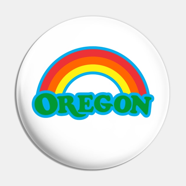 Rainbow Oregon Pin by TaterSkinz