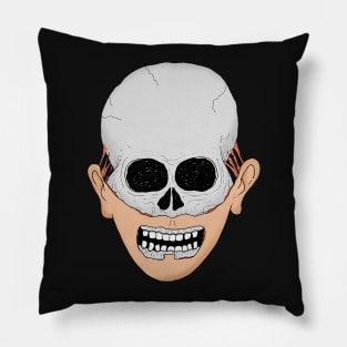 beardy skull Pillow