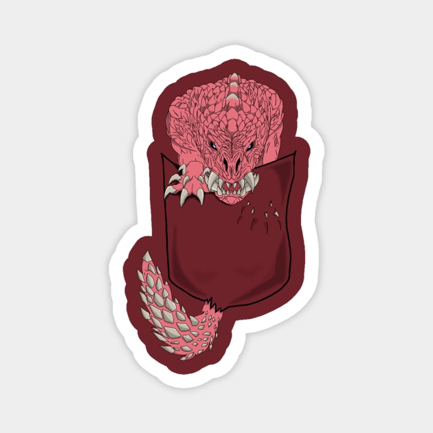 Odogaron Pocket Monster Magnet by frostwhitewulf