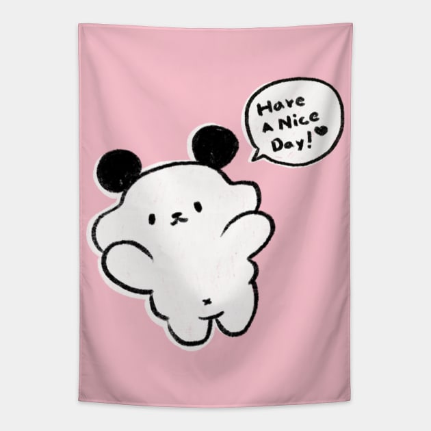 Puppy: Have A Nice Day Tapestry by SORULAND