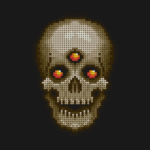 Bone Skull - Org Eyes by SideShowDesign