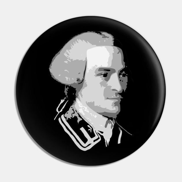 John Hancock Black and White Pin by Nerd_art