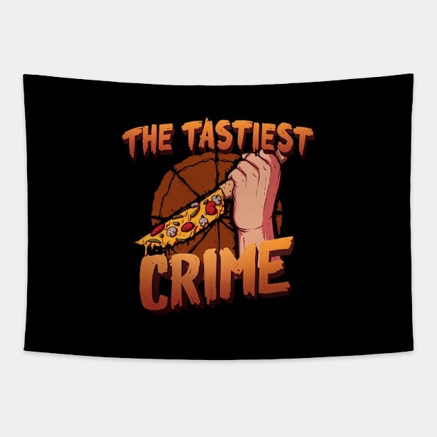 Pizza Crime Tapestry by FangZ