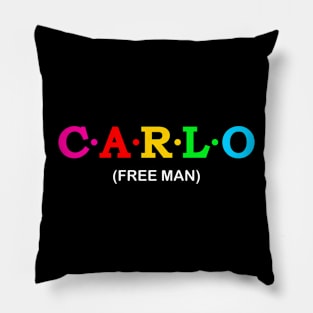 Carlo  - Free Man. Pillow