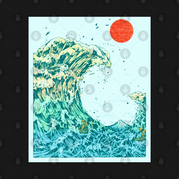 KANAGAWA great wave by AMOS_STUDIO