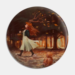 Autumn lady Pin