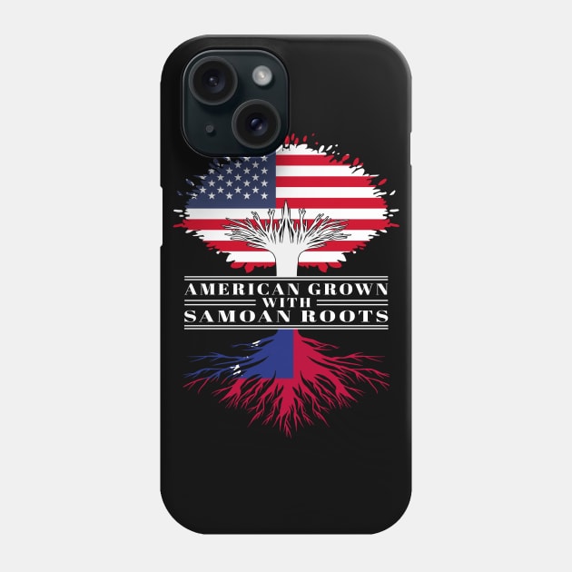 American Grown With Samoan Roots Us Samoa Flag Tree Phone Case by BramCrye