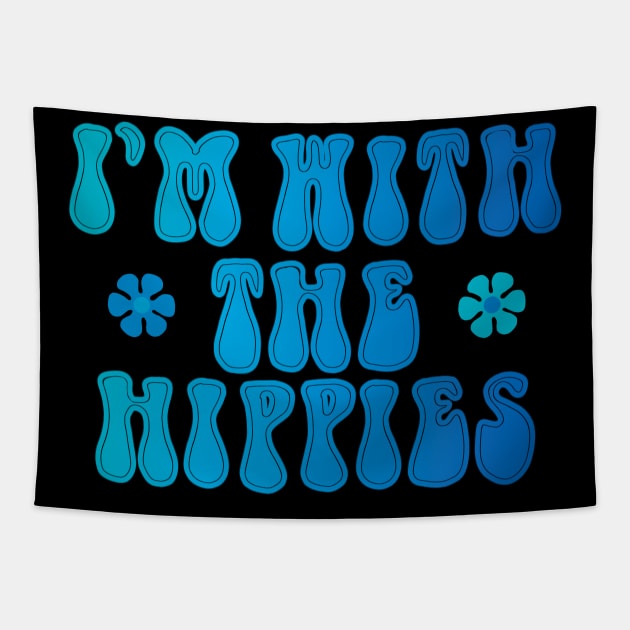 I'm with the hippies Tapestry by daisydebby