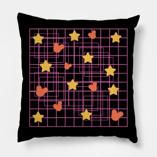 Cute Star pattern neon Pillow