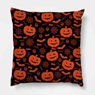 Halloween Pumpkin Pattern Pillow