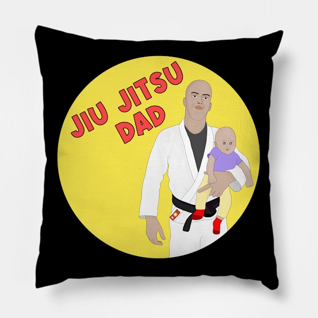 Jiu Jitsu Dad Pillow by DiegoCarvalho