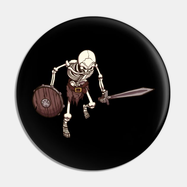 Skeleton Warrior Pin by TheMaskedTooner