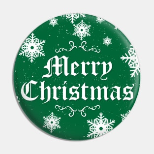 Merry Christmas - Green Team Pin