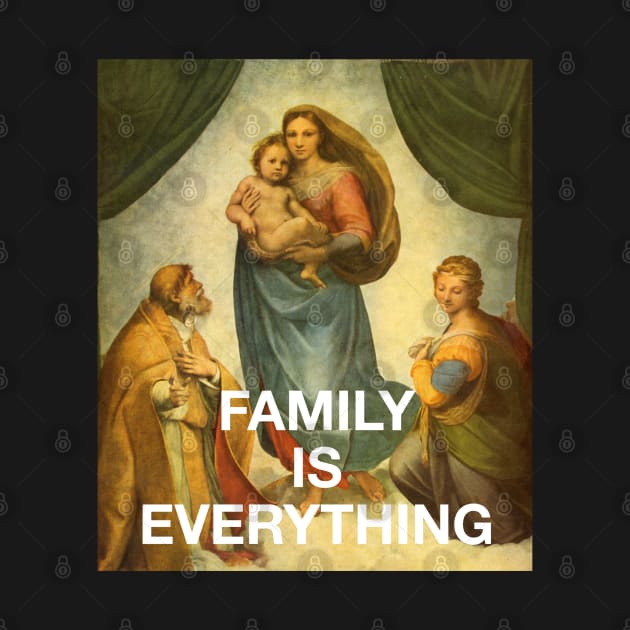 Classical Painting - Family Is Everything (Vaporwave Religious Art) by isstgeschichte