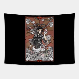 Kitsune Elf Stained Glass Tapestry