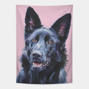 German Shepherd Fine Art Painting Tapestry