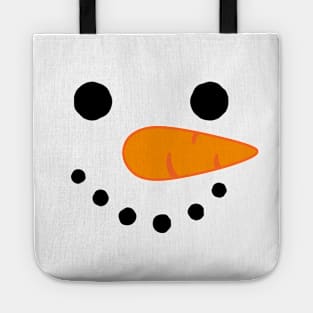 Snowman Face Tote