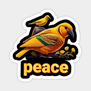 peace Bird art design. Magnet