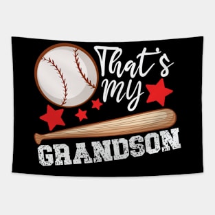 Funny That's My Grandson There Baseball Grandma Mothers Day Gift For Mom Tapestry