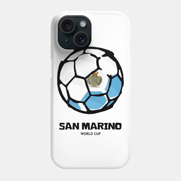 San Marino Football Country Flag Phone Case by KewaleeTee