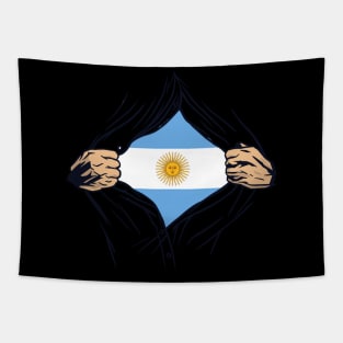 Proud Argentina Flag, Argentina gift heritage, Argentinian girl Boy Friend Tapestry